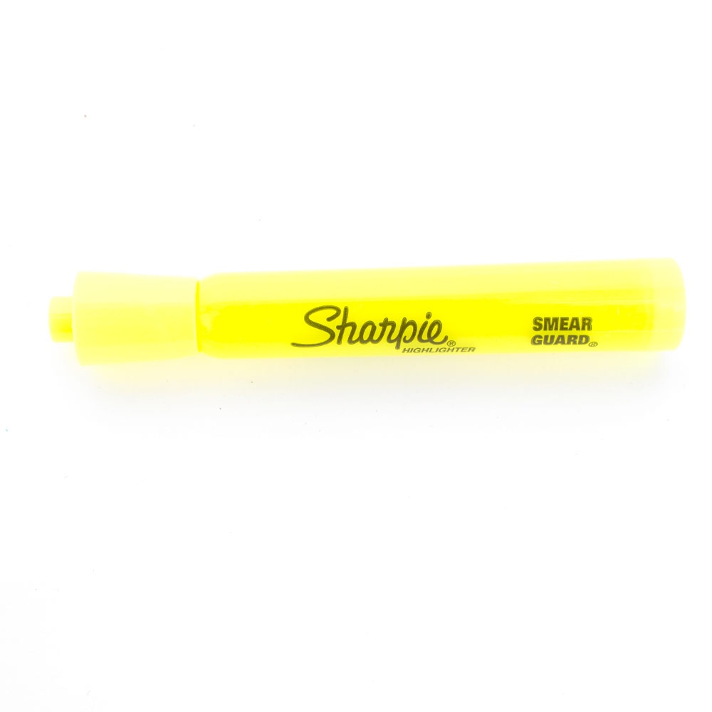 Sharpie, Highlighters, Art & School, Chisel tip, Tank, 49738, Fluorescent Yellow